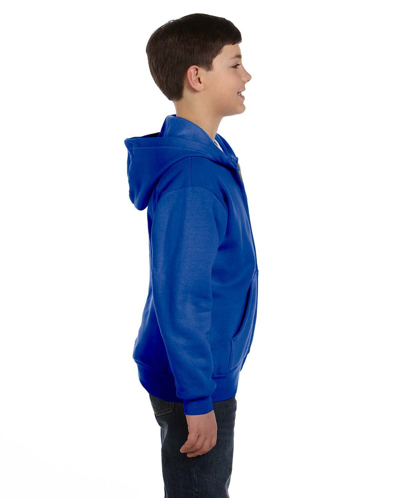 Hanes Youth 7.8 oz. EcoSmart® 50/50 Full-Zip Hooded Sweatshirt