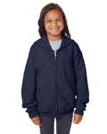 Hanes Youth 7.8 oz. EcoSmart® 50/50 Full-Zip Hooded Sweatshirt Hanes