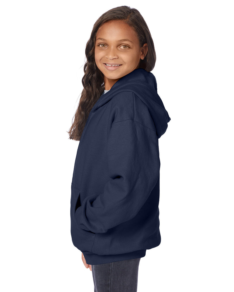 Hanes Youth 7.8 oz. EcoSmart® 50/50 Full-Zip Hooded Sweatshirt
