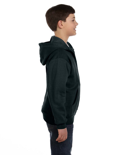 Hanes Youth 7.8 oz. EcoSmart® 50/50 Full-Zip Hooded Sweatshirt