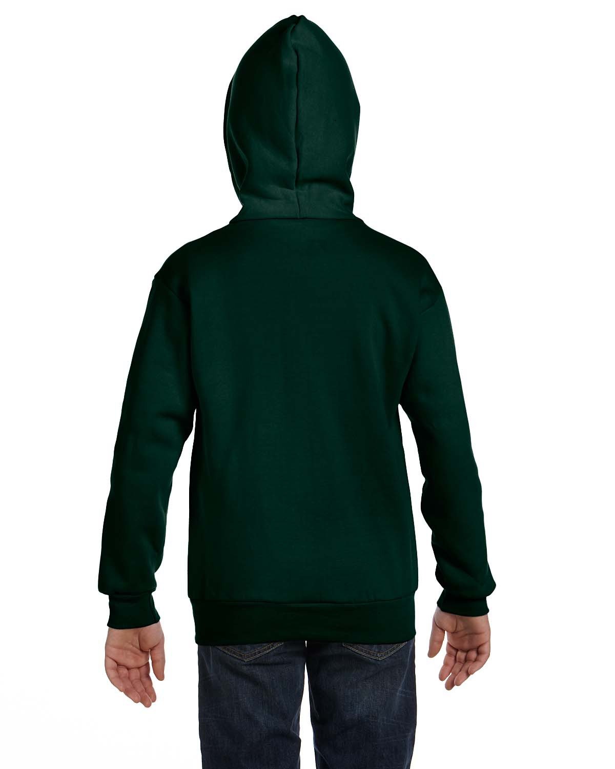 Hanes Youth 7.8 oz. EcoSmart® 50/50 Full-Zip Hooded Sweatshirt Hanes