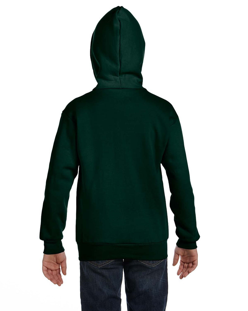 Hanes Youth 7.8 oz. EcoSmart® 50/50 Full-Zip Hooded Sweatshirt