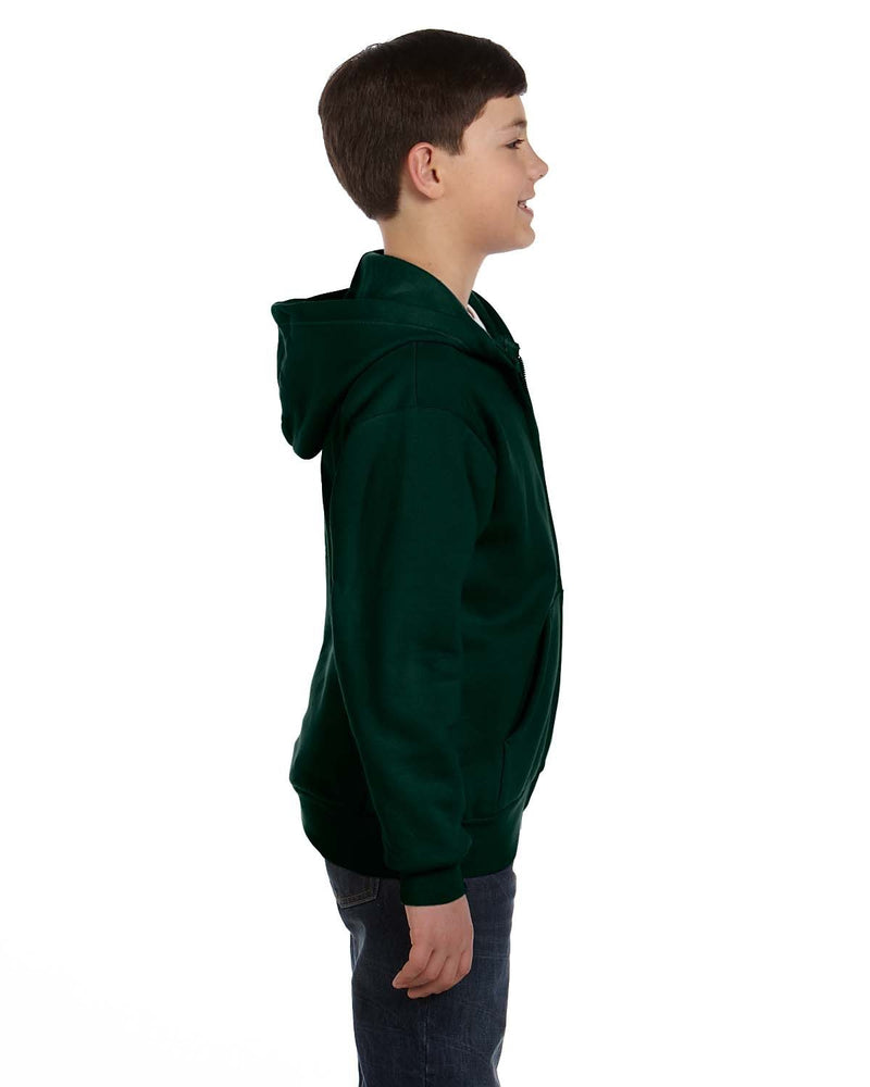 Hanes Youth 7.8 oz. EcoSmart® 50/50 Full-Zip Hooded Sweatshirt