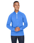 J. America Men's Triblend Quarter-Zip Sweatshirt-1