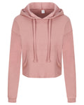 Just Hoods By AWDis Ladies' Girlie Cropped Hooded Fleece with Pocket AWDis