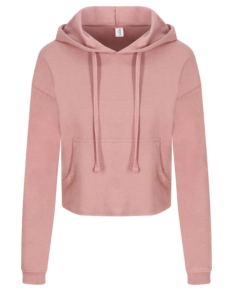 Just Hoods By AWDis Ladies' Girlie Cropped Hooded Fleece with Pocket AWDis