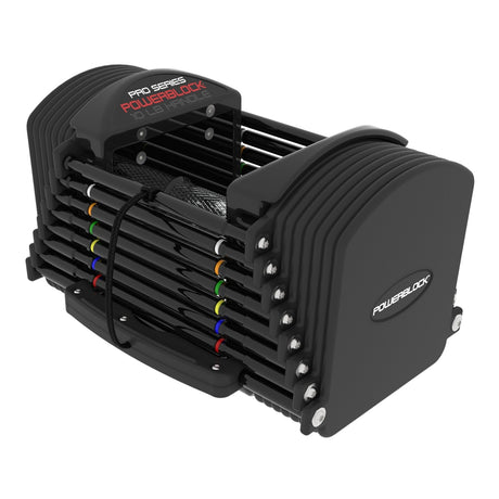 PowerBlock Commercial Pro 50 with Powerstand Exercise & Wellness Strength Dumbbells