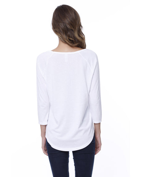 StarTee Ladies' CVC Long-Sleeve Raglan StarTee