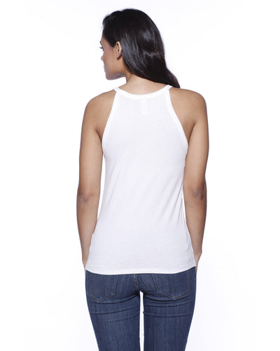 StarTee Ladies' CVC Halter Tank Top