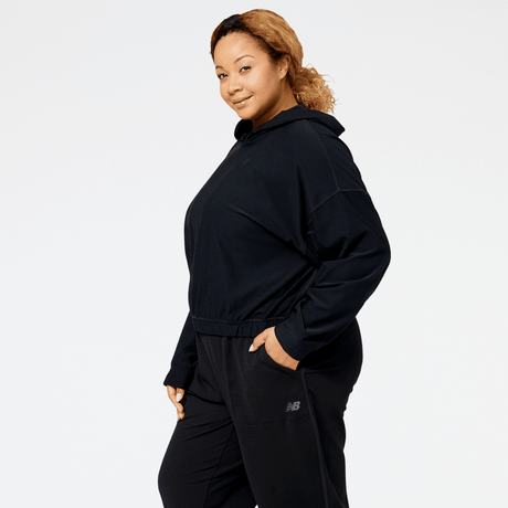 New Balance Women's Tech Training Spacedye Fashion Layer Womens Apparel Sweatshirts & Fleece