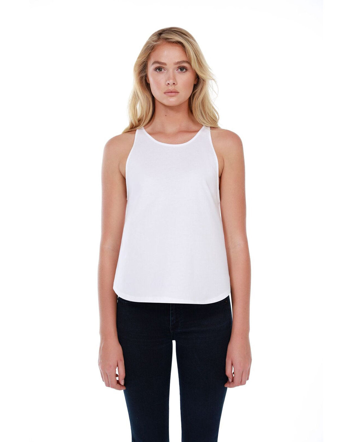 StarTee Ladies' 3.5 oz., 100% Cotton Rounded Tank Womens Apparel Shirts & Tops