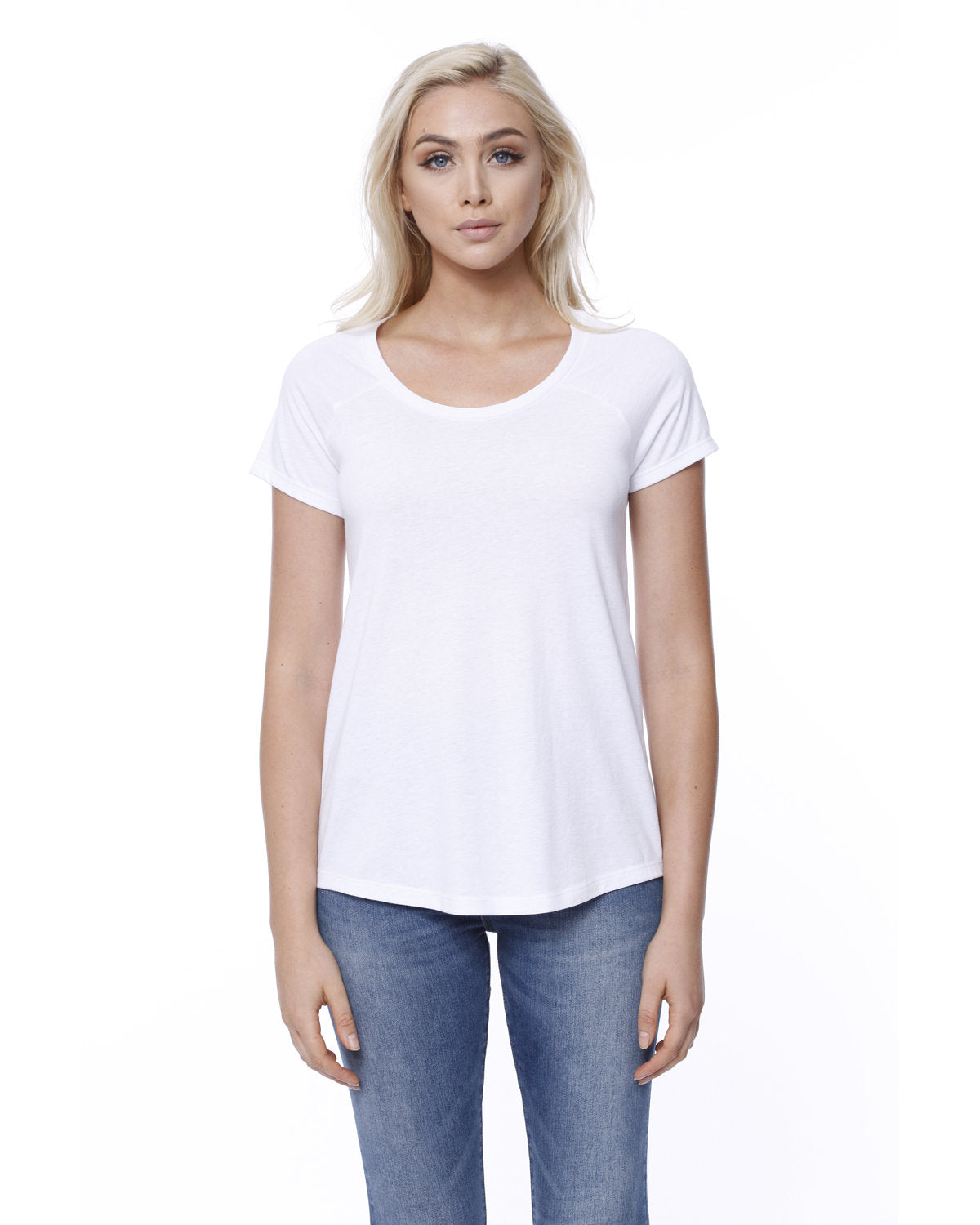 StarTee Ladies' CVC Loose Short-Sleeve Raglan StarTee