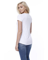 StarTee Ladies' CVC Loose Short-Sleeve Raglan StarTee