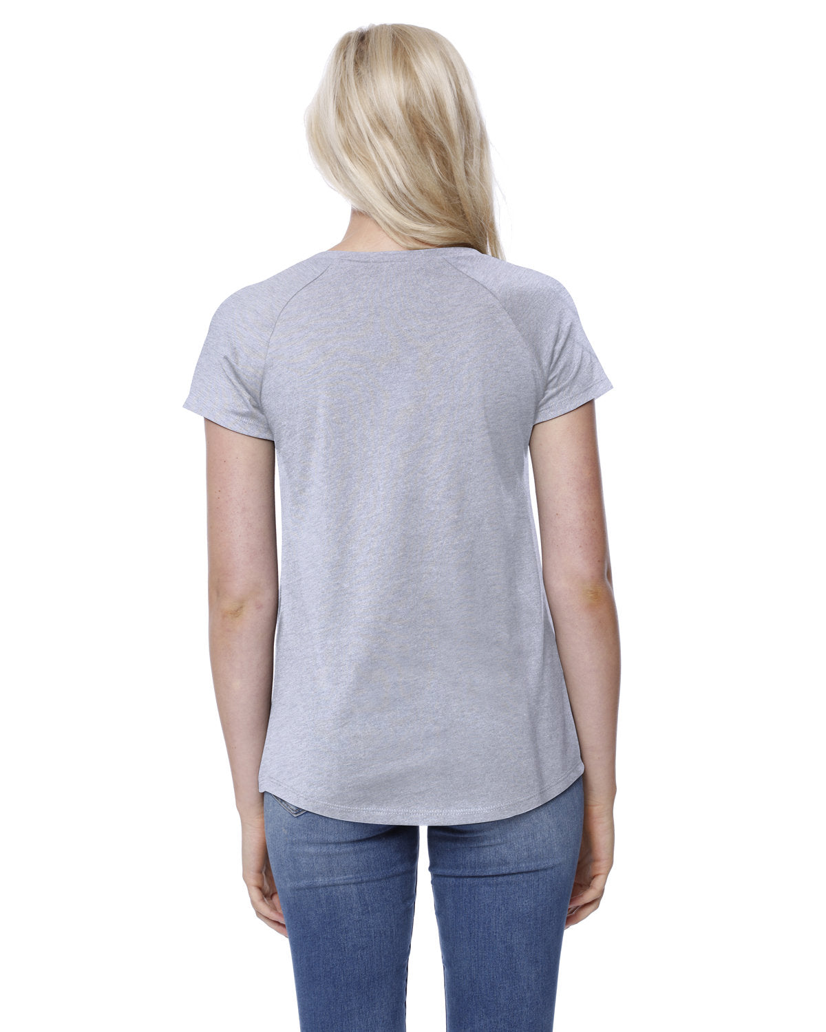 StarTee Ladies' CVC Loose Short-Sleeve Raglan StarTee