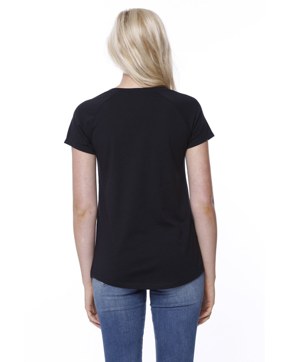 StarTee Ladies' CVC Loose Short-Sleeve Raglan StarTee