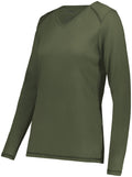 Augusta Ladies Super Soft-Spun Poly Long Sleeve Tee Womens Apparel Shirts & Tops