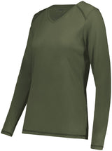 Augusta Ladies Super Soft-Spun Poly Long Sleeve Tee Womens Apparel Shirts & Tops