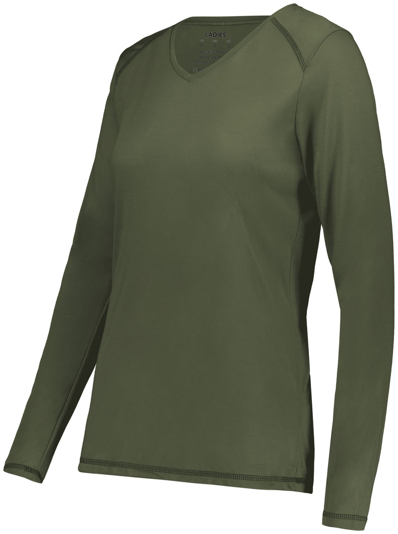 Augusta Ladies Super Soft-Spun Poly Long Sleeve Tee