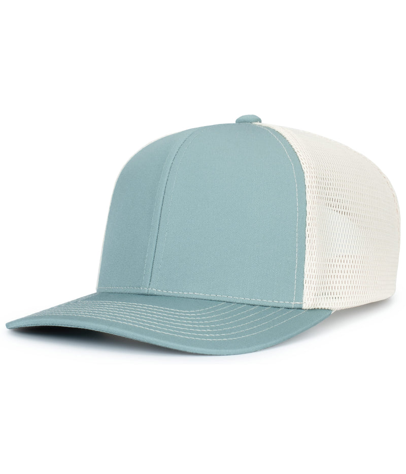 Pacific Headwear Contrast Stitch Trucker PacFlex Snapback Cap