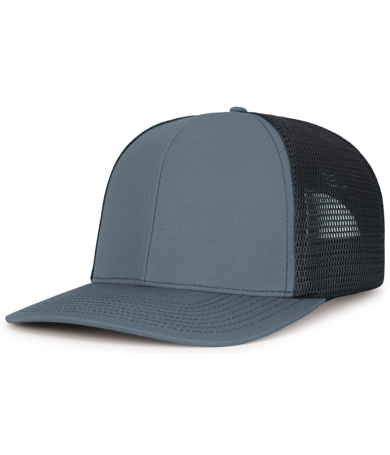 Pacific Headwear Contrast Stitch Trucker PacFlex Snapback Cap