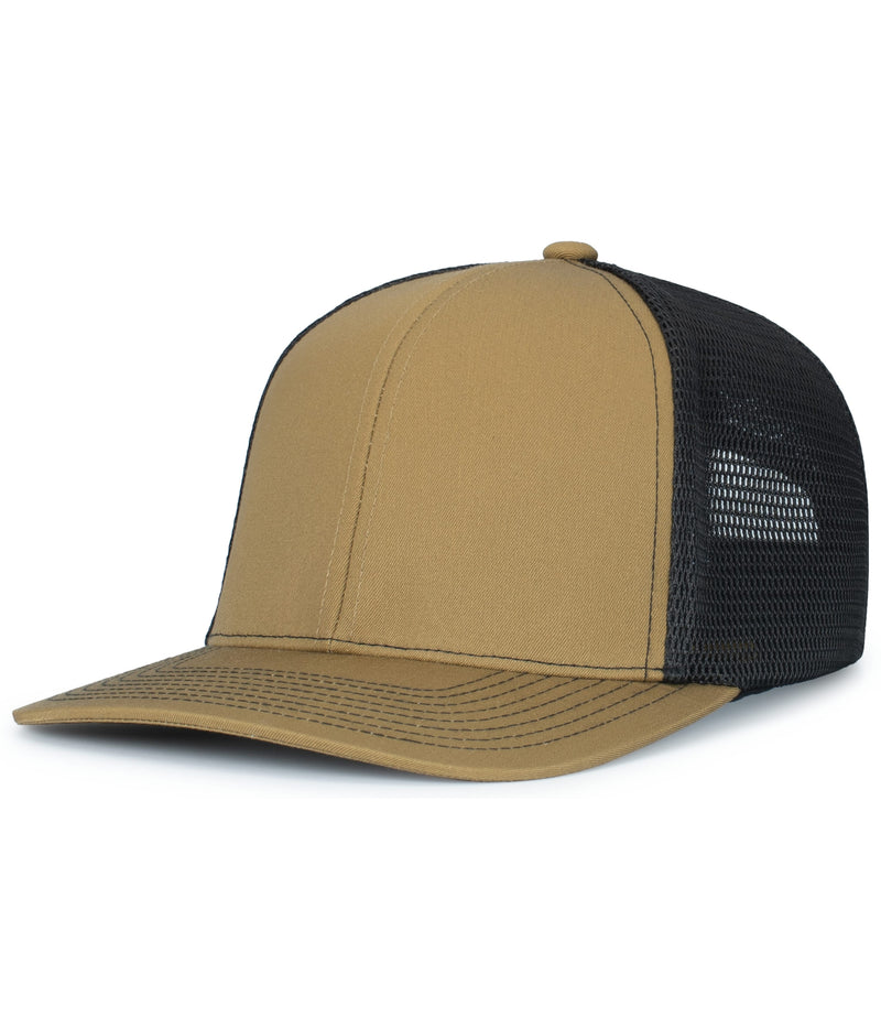Pacific Headwear Contrast Stitch Trucker PacFlex Snapback Cap