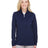 UltraClub Ladies' Coastal Pique Fleece Quarter-Zip UltraClub