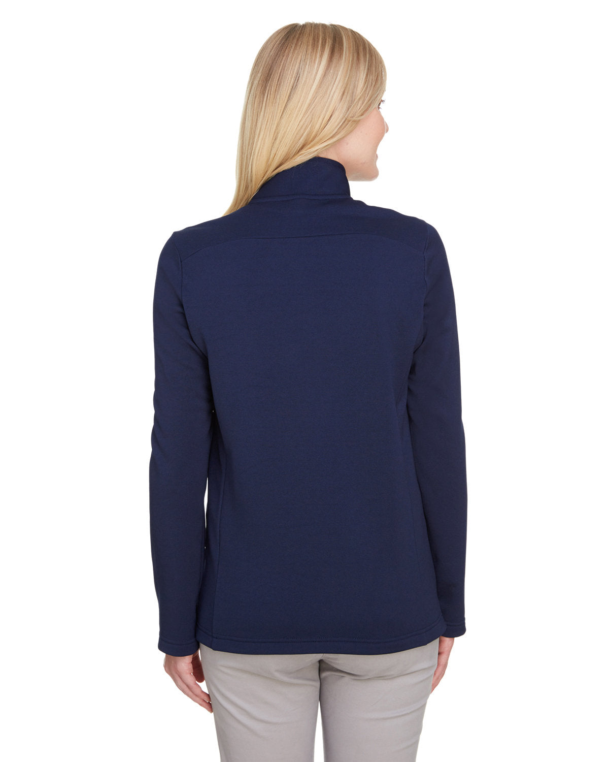 UltraClub Ladies' Coastal Pique Fleece Quarter-Zip UltraClub