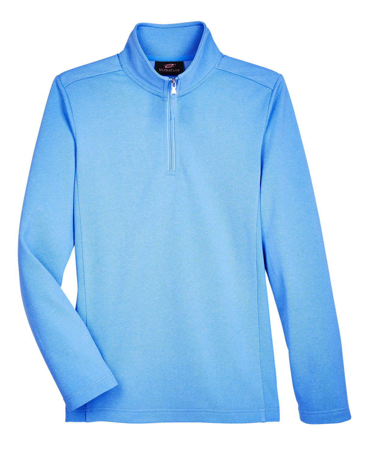UltraClub Ladies' Coastal Pique Fleece Quarter-Zip UltraClub