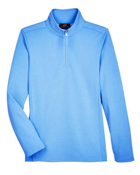 UltraClub Ladies' Coastal Pique Fleece Quarter-Zip UltraClub