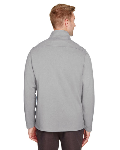 UltraClub Men's Coastal Pique Fleece Quarter-Zip