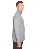 UltraClub Men's Coastal Pique Fleece Quarter-Zip UltraClub