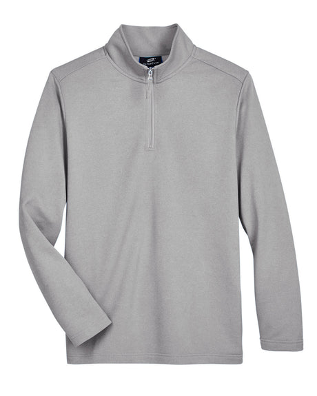 UltraClub Men's Coastal Pique Fleece Quarter-Zip UltraClub