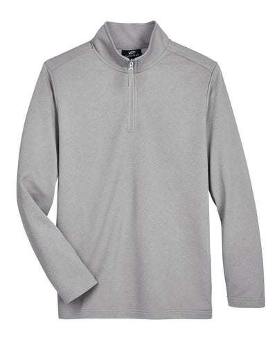 UltraClub Men's Coastal Pique Fleece Quarter-Zip