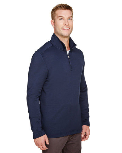 UltraClub Men's Coastal Pique Fleece Quarter-Zip