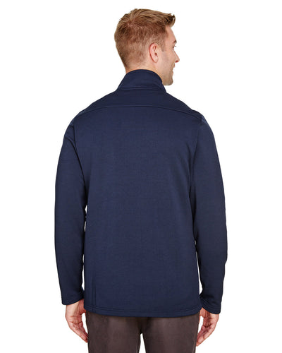 UltraClub Men's Coastal Pique Fleece Quarter-Zip