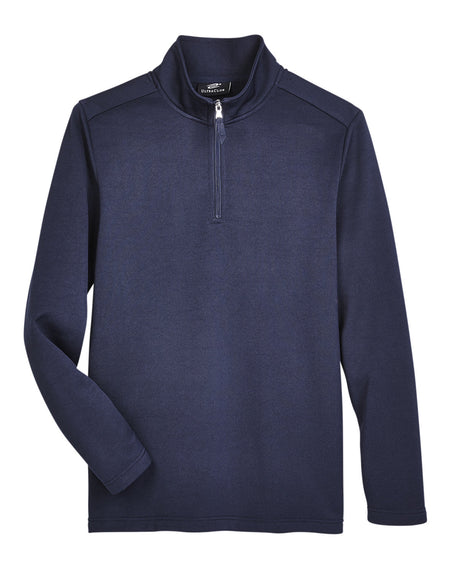 UltraClub Men's Coastal Pique Fleece Quarter-Zip UltraClub
