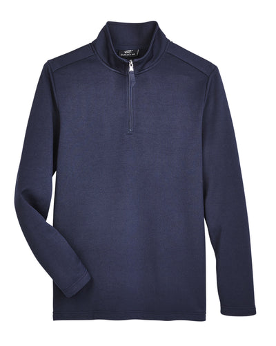 UltraClub Men's Coastal Pique Fleece Quarter-Zip