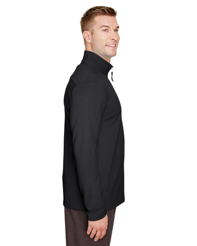 UltraClub Men's Coastal Pique Fleece Quarter-Zip