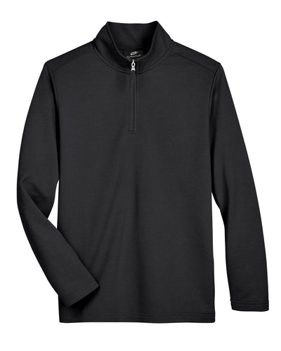 UltraClub Men's Coastal Pique Fleece Quarter-Zip