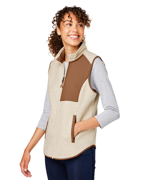 North End Ladies' Aura Sweater Fleece Vest North End