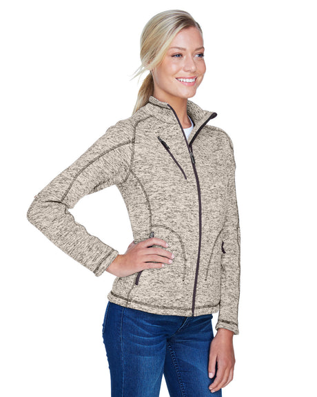 North End Ladies' Peak Sweater Fleece Jacket North End
