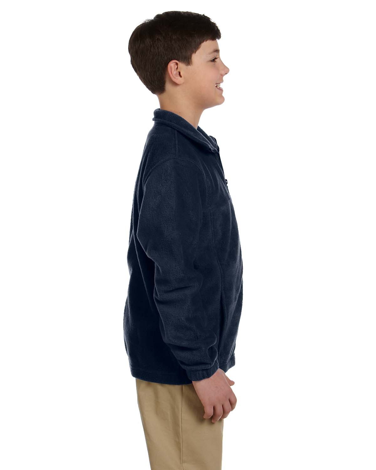 Harriton Youth 8 oz. Full-Zip Fleece Harriton