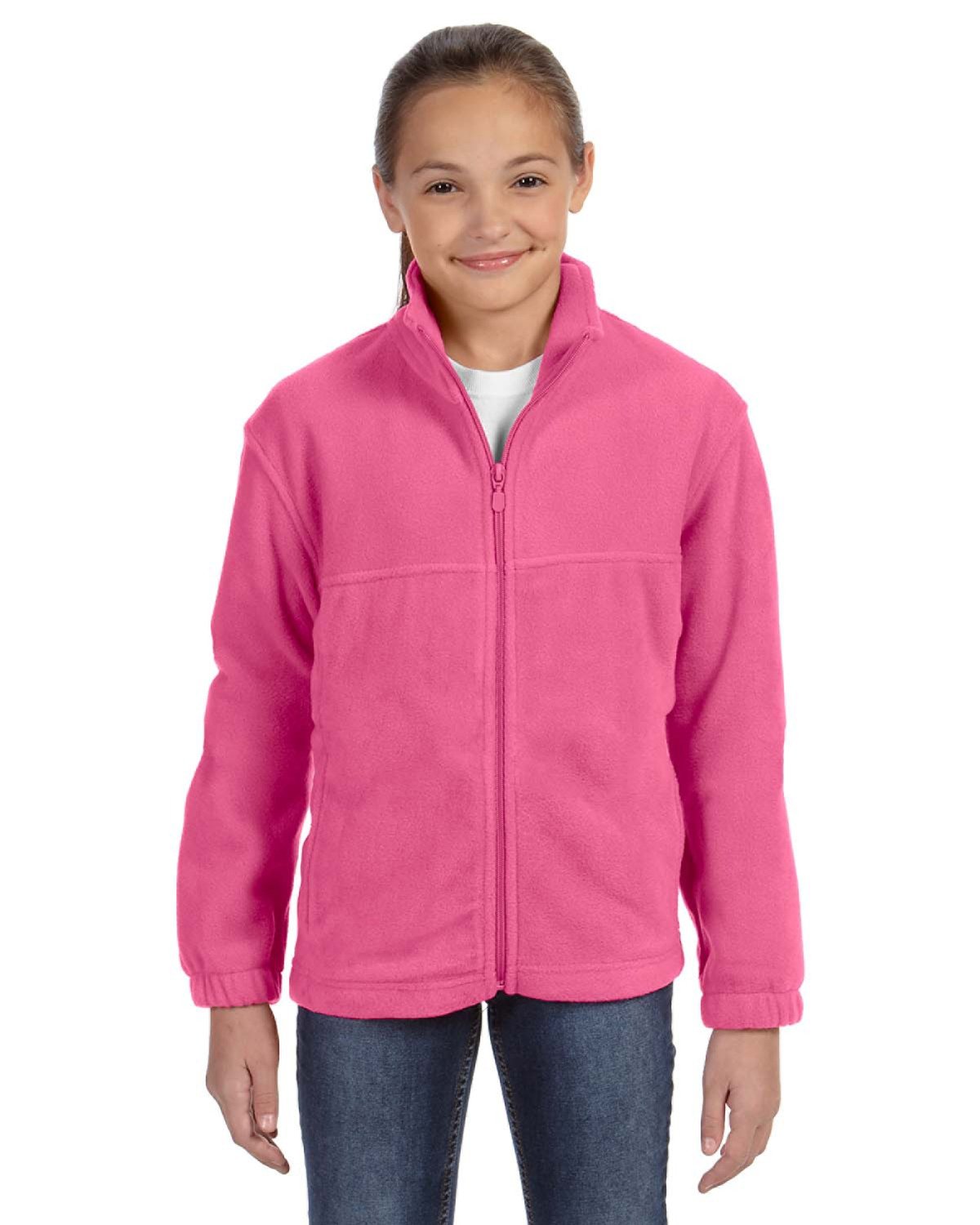 Harriton Youth 8 oz. Full-Zip Fleece Harriton