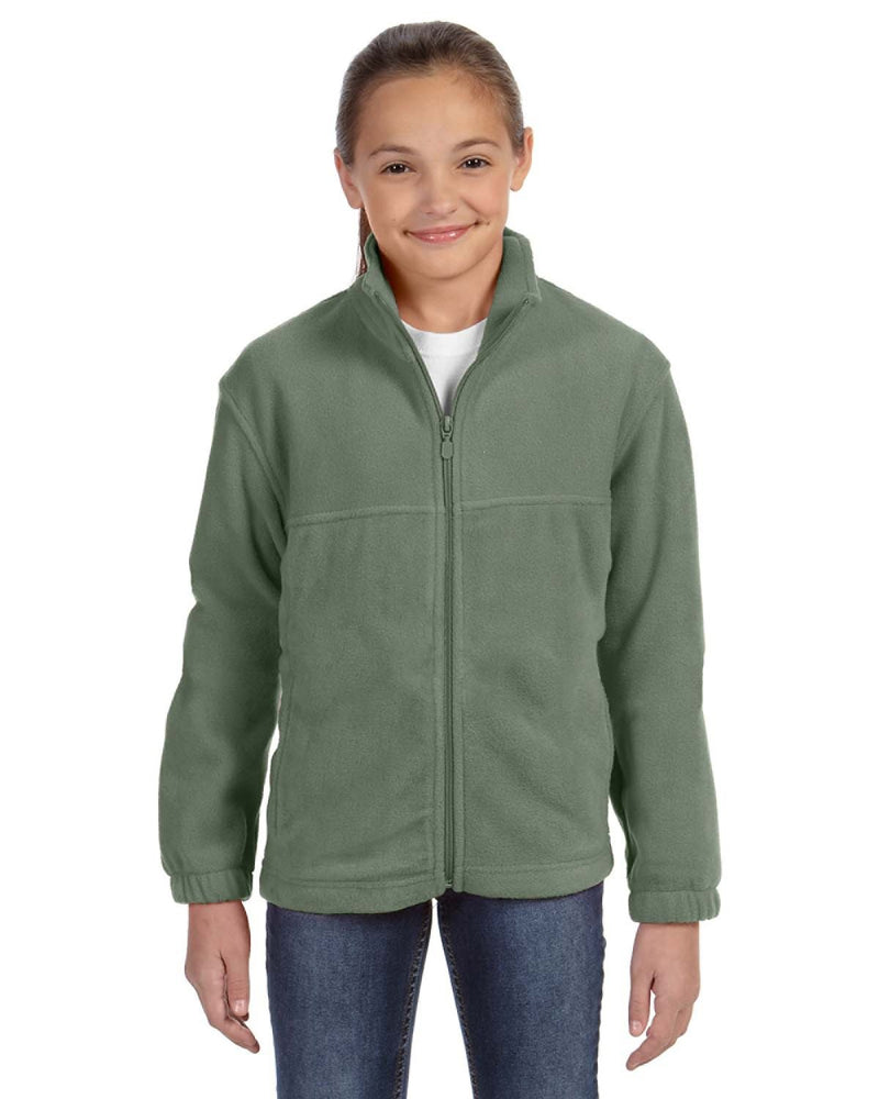 Harriton Youth 8 oz. Full-Zip Fleece