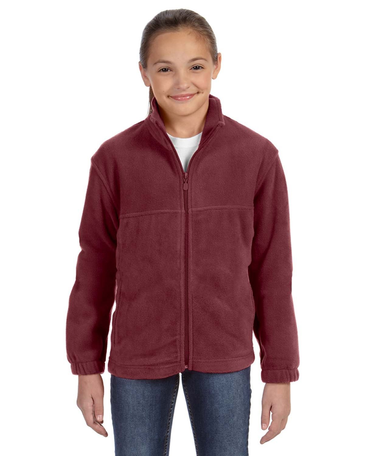 Harriton Youth 8 oz. Full-Zip Fleece Harriton