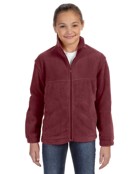Harriton Youth 8 oz. Full-Zip Fleece Harriton