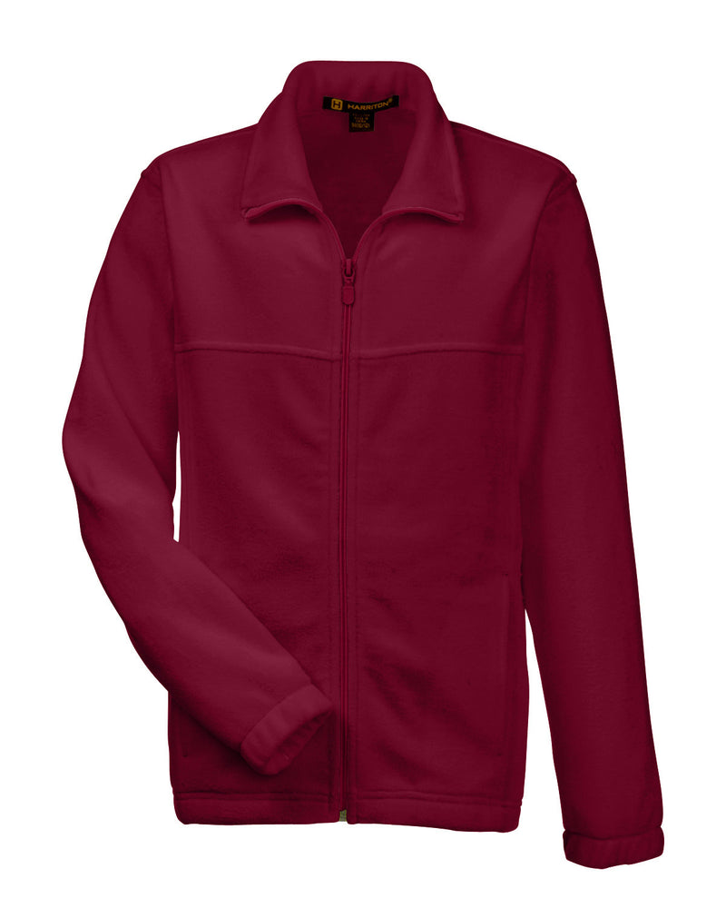 Harriton Youth 8 oz. Full-Zip Fleece