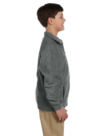 Harriton Youth 8 oz. Full-Zip Fleece Harriton