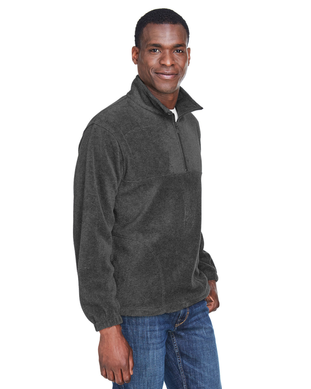 Harriton Adult 8 oz. Quarter-Zip Fleece Pullover Harriton