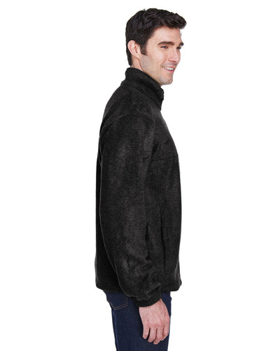 Harriton Men's Tall 8 oz. Full-Zip Fleece